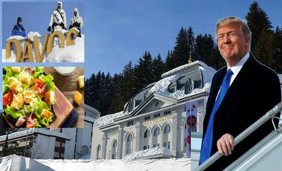 Η άλλη όψη του Νταβός: Το σόου Τραμπ, τα «πολεμικά» μέτρα και η σαλάτα των 44 ευρώ! (βίντεο)